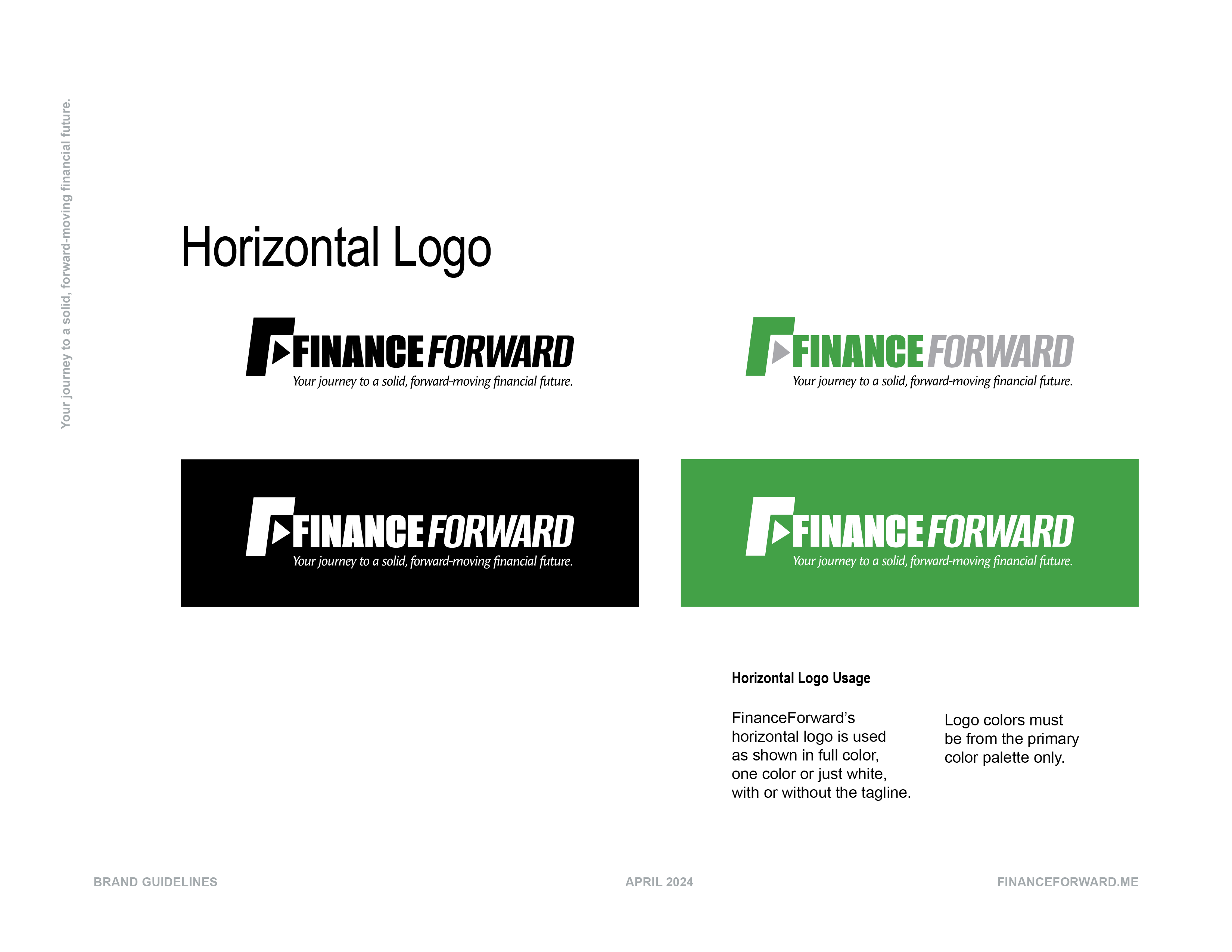 Finance Forward Brand Style Guideline Book, Logo