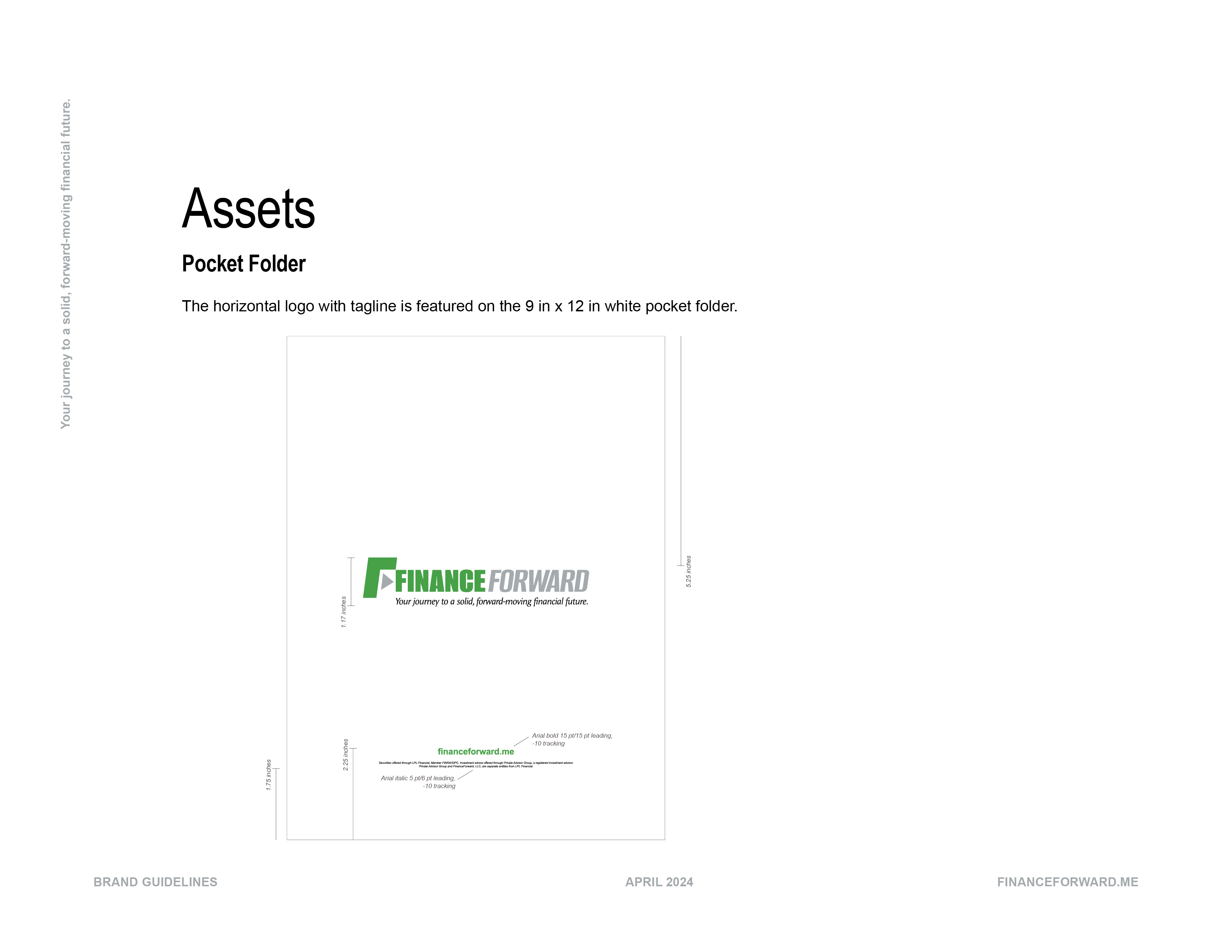 Finance Forward Brand Style Guideline Book, Pocket Folder