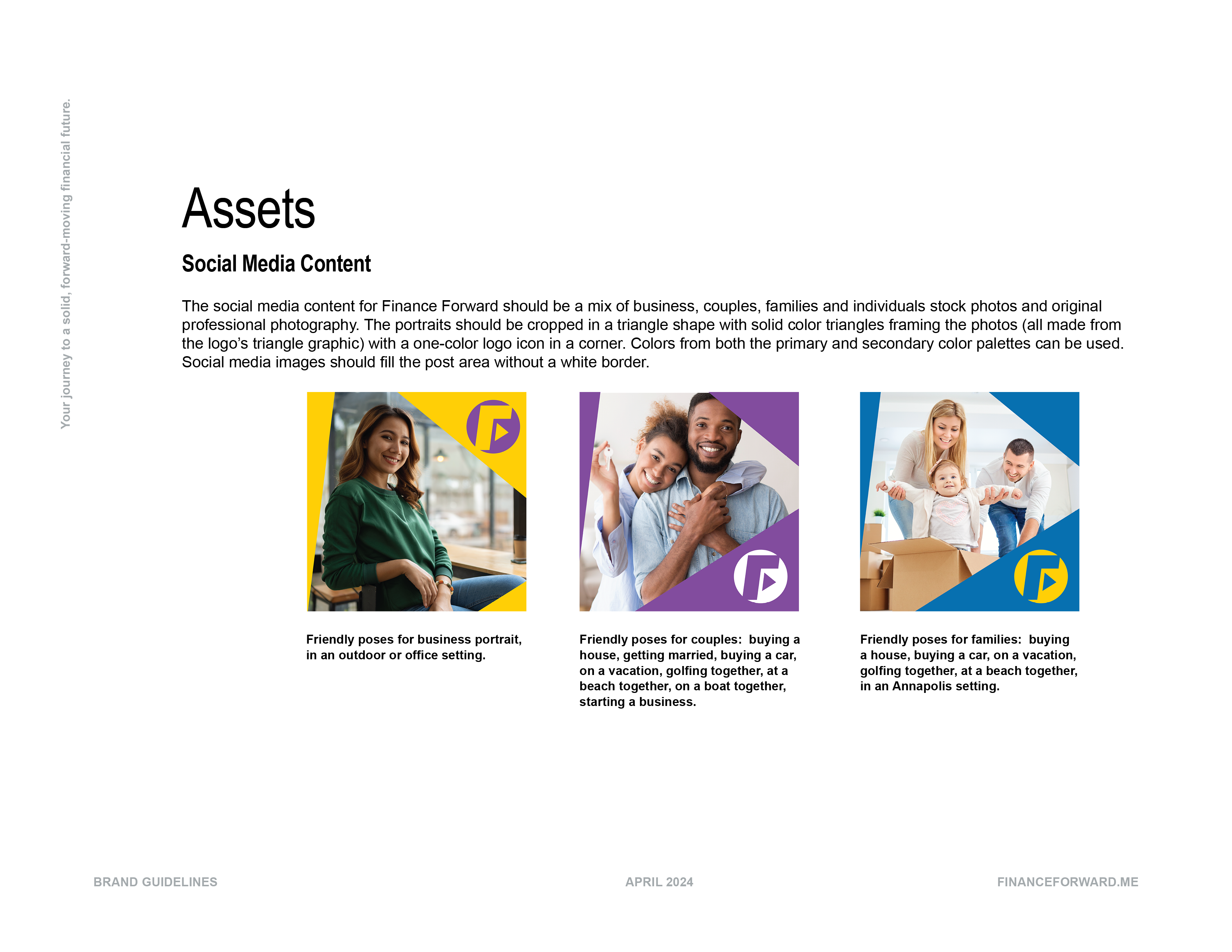 Finance Forward Brand Style Guideline Book, Social Media Graphics